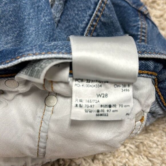 Levi’s 501 Women’s Button Fly Cut Off Denim Jean Shorts Size 28 - Picture 9 of 9